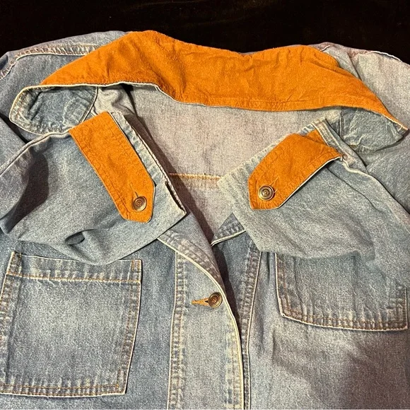 Dakota Sport Women’s Long Jean Coat Size 1xl - Picture 6 of 10